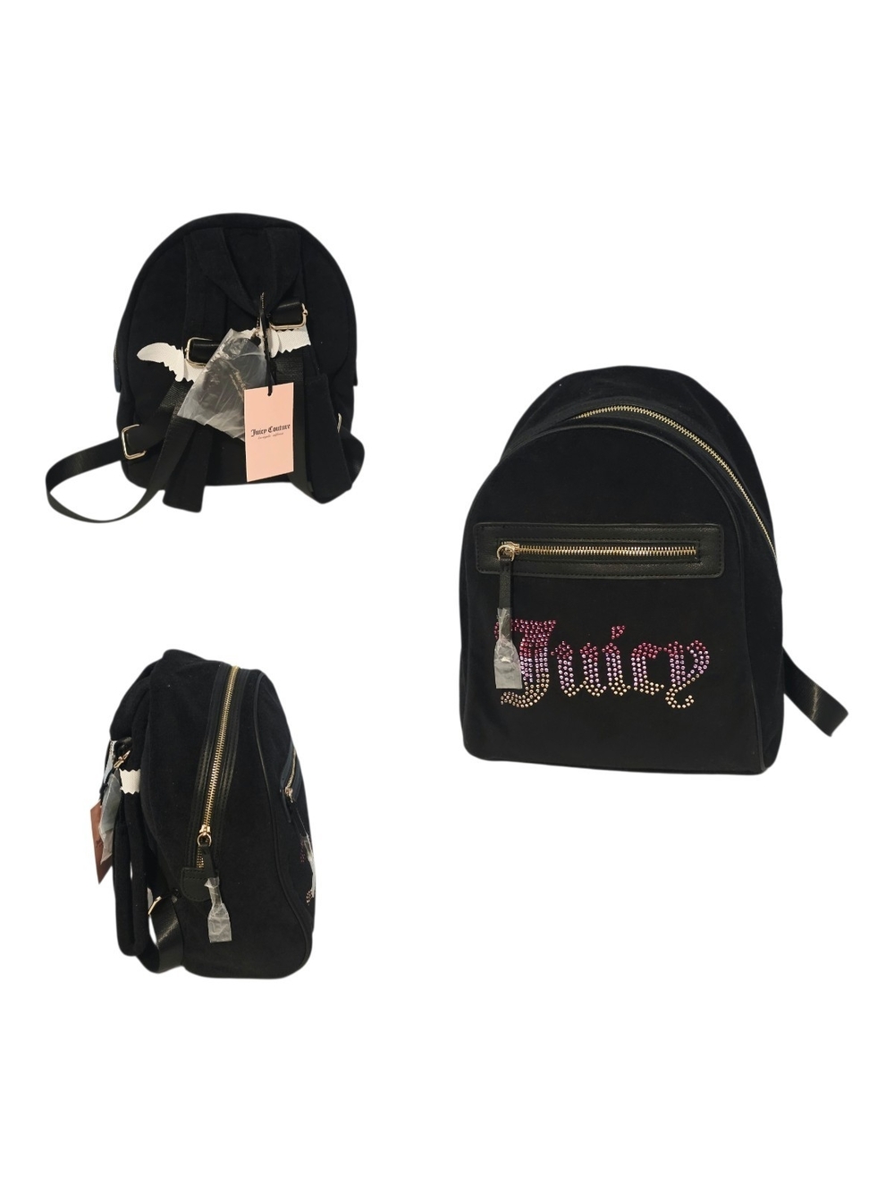 Juicy Couture Black Diamond Big Spender Small Backpack Bag